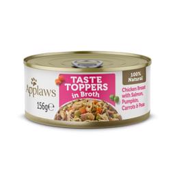 Applaws Taste Toppers in Broth Vådfoder med Kyllingebryst & Laks 156g